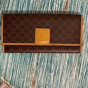 Celine Paris Macadam Pattern Bi-Fold Vintage Logo Wallet
